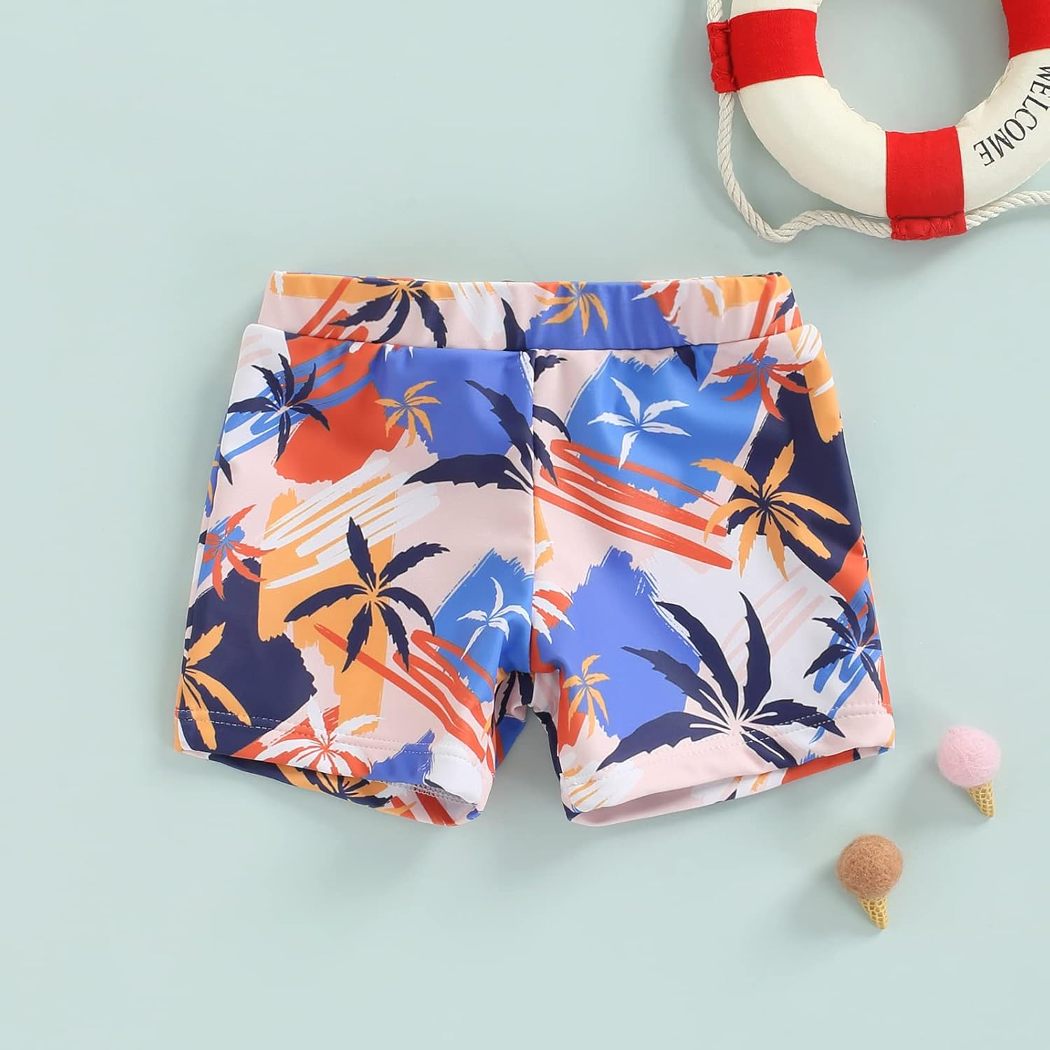 gnmkilus 0-6 岁儿童幼儿男孩泳裤夏季游泳沙滩短裤男孩速干泳装