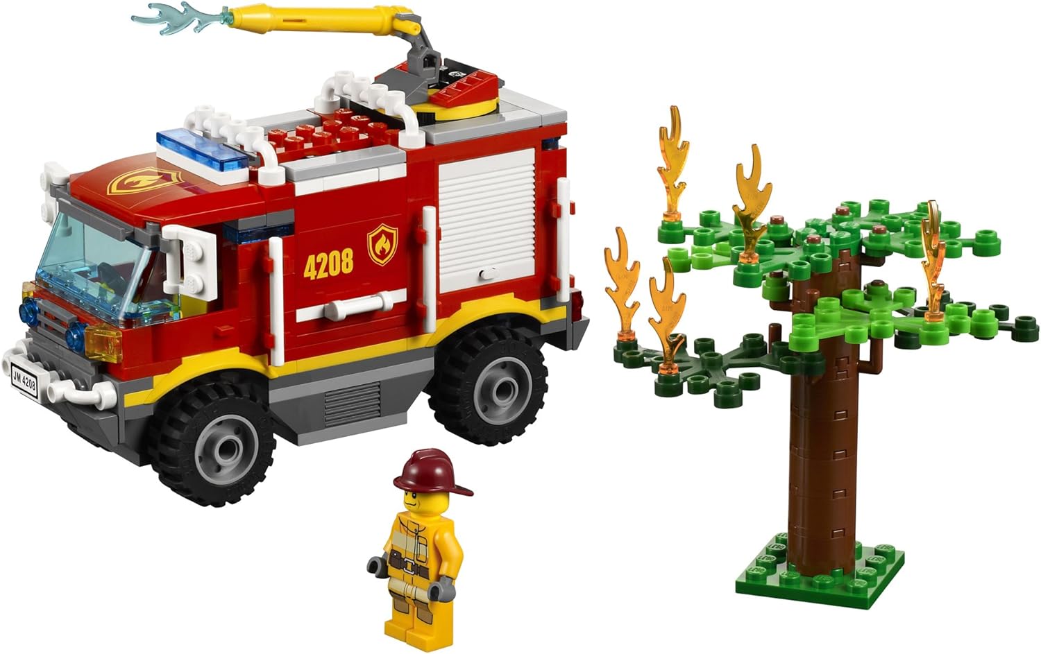 Lego 乐高城市组4x4 消防车48 玩具 亚马逊中国