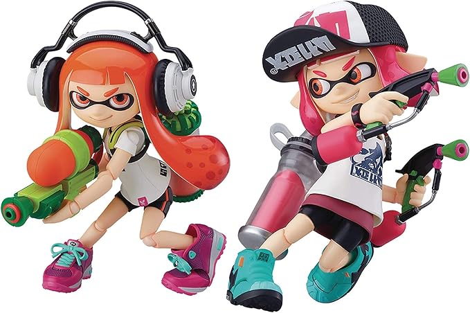 Good Smile Figma Splatoon Girl Dx版两个女孩模型 玩具 亚马逊中国