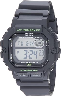 casio 卡西欧 led illuminator lap memory 60 10 年电池男式运动手表