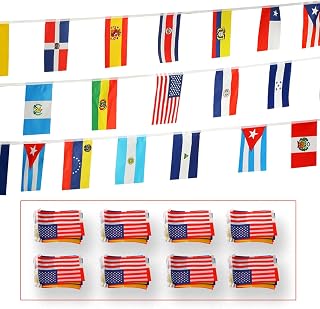 21 个拉丁美洲国旗(8 套 21 个拉丁美洲国旗)