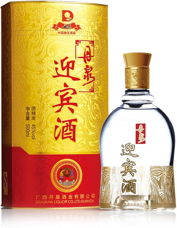 广西丹泉酒 金花迎宾酒 45度 浓香型 500ml 商务接待用酒首选 送礼