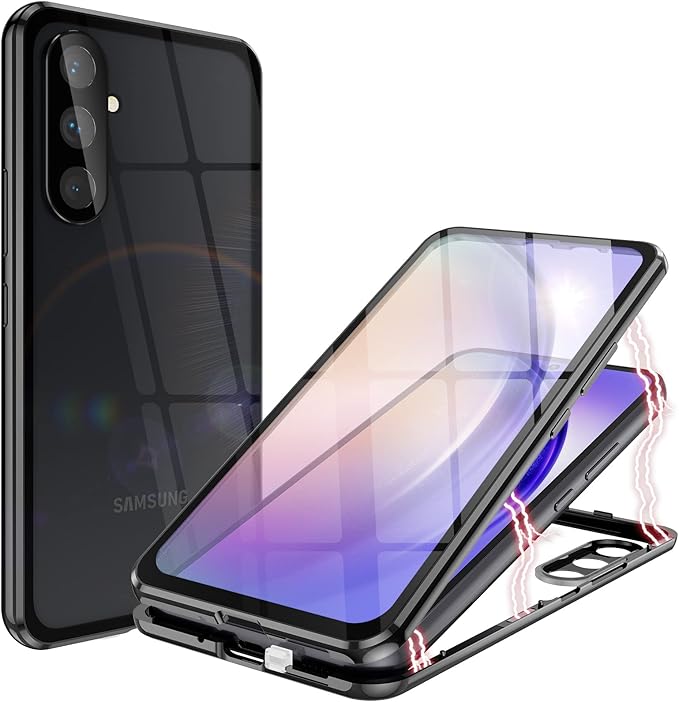 anfairlace 手机壳兼容三星 galaxy a54 5g,磁性吸附 360 保护前背