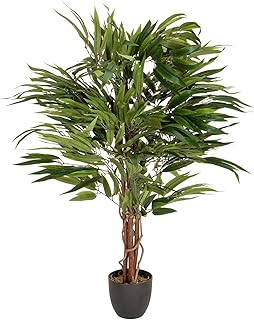 hjh office 人造芒果植物高 130 厘米* 588 叶 大型室内植物芒果树