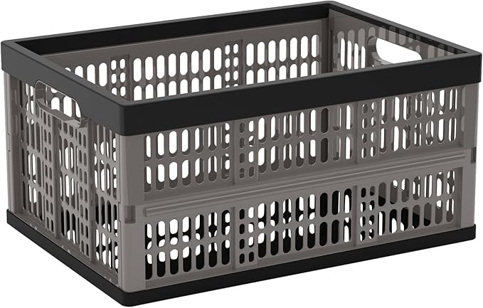 cep 8802 重型轻型折叠箱 - 18 x 34.5 x 23.5 厘米/黑色/灰色 【cep