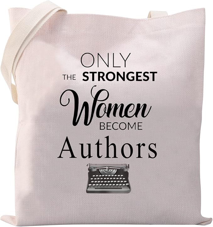 vamsii 作者手提袋 女性作家礼物 新作家礼物 只有*强壮的女性成为