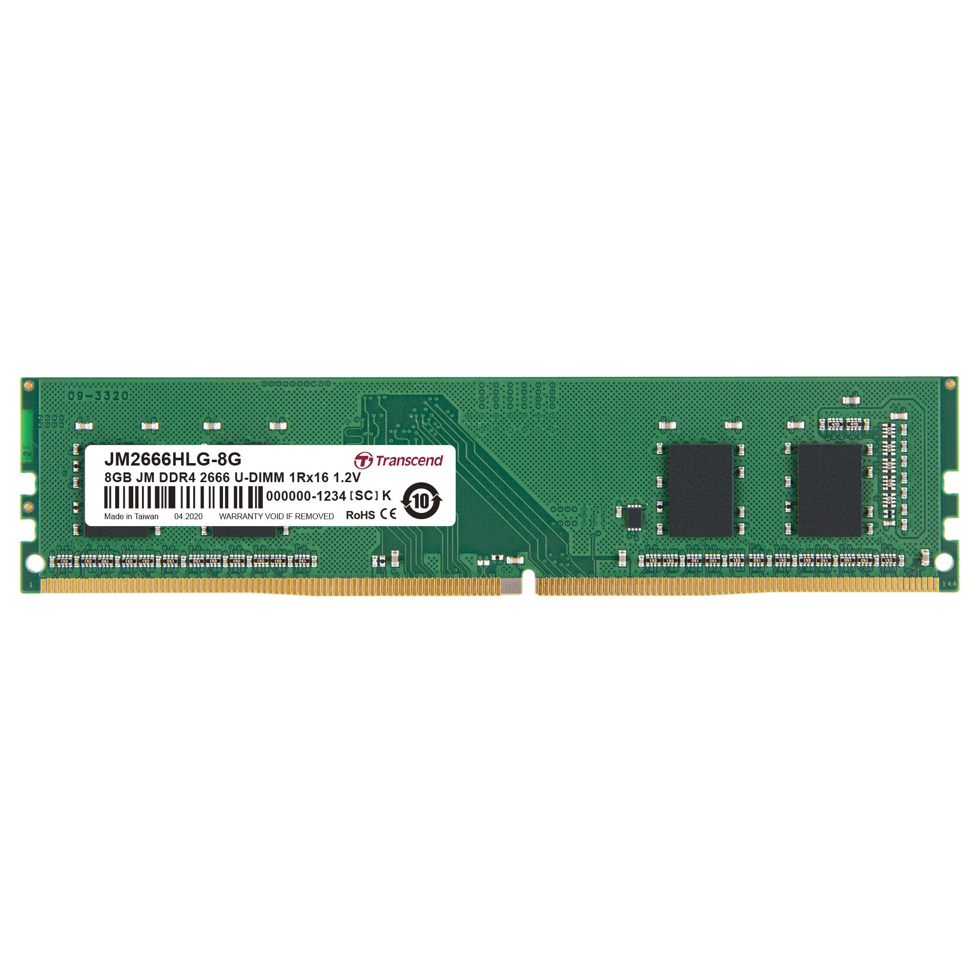 Transcend JM2666HLG-8G Memory 8GB DDR4 2666 MHz Memory module (8 GB,DDR4,2666 MHz,U-DIMM)