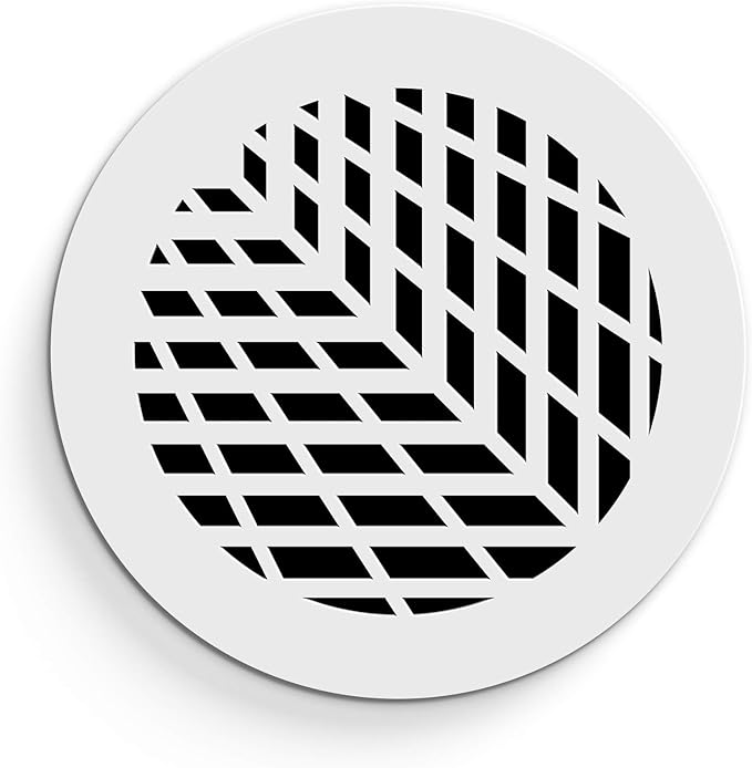 saba 通风孔盖格栅 - 亚克力*玻璃 25.4 厘米圆形管道开孔(整体 30.