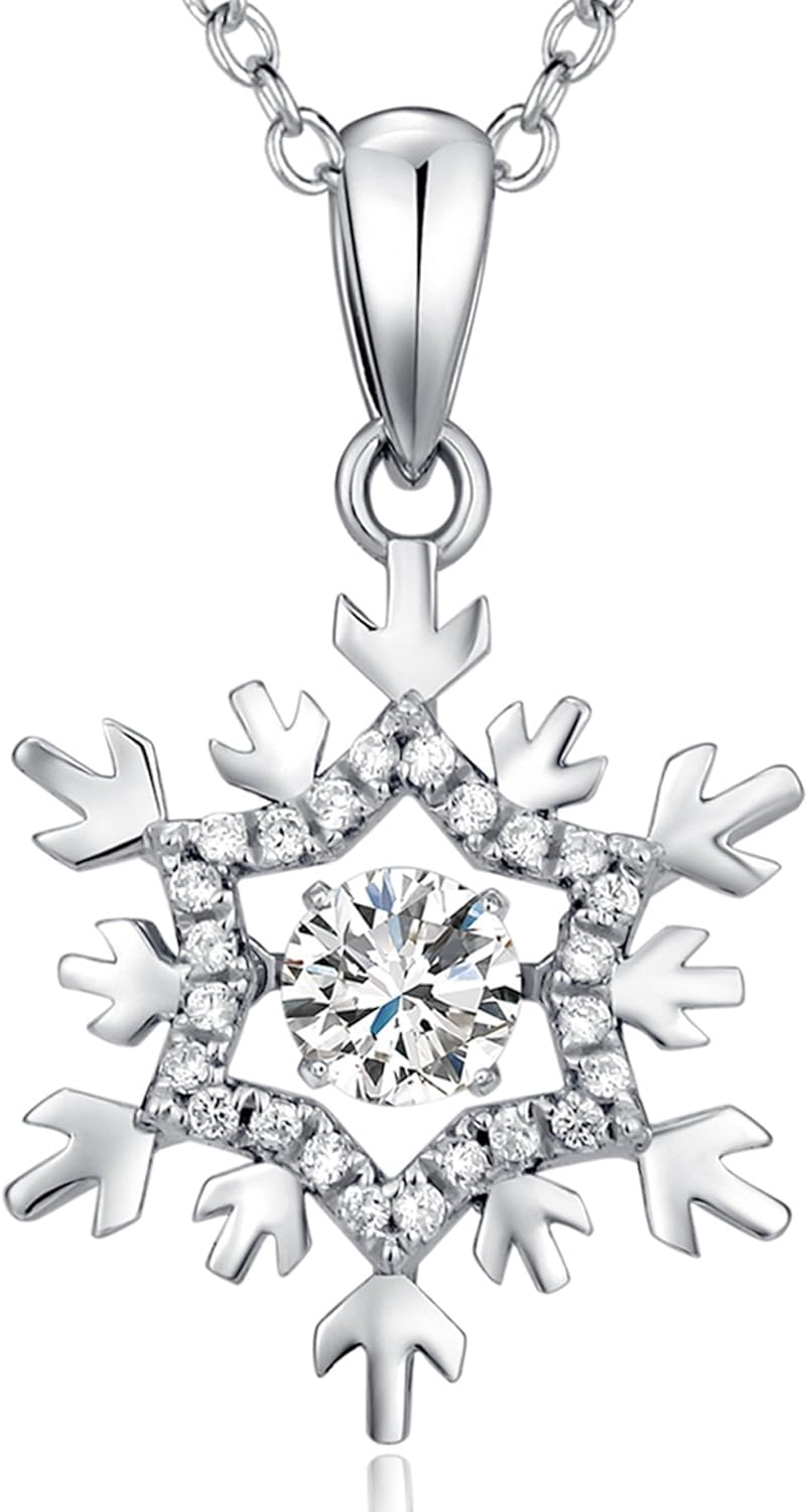 Silver Necklaces for Women 925 Sterling Silver Necklace Infinity Love Pendant CZ Diamond Necklace Women Jewelry Gifts for Valentine's Day