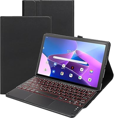 saharacase 保护蓝牙键盘保护套带触控板适用于 lenovo tab m10 plus