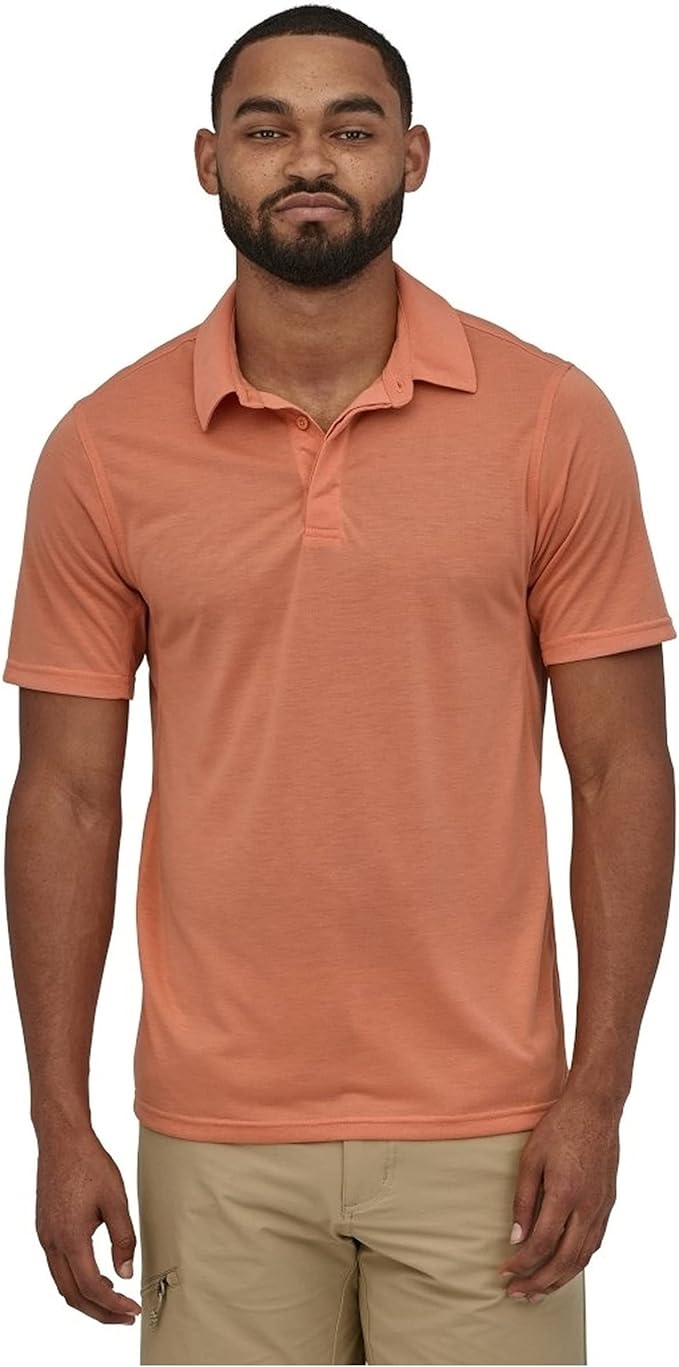 patagonia cap cool trail 男士polo衫,棕色(mulch brown),l