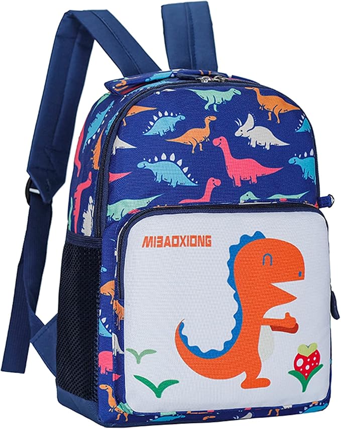 儿童背包可爱恐龙学龄前书包适合 1-6 个幼儿包(可收纳 a4 书籍)