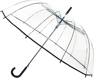 smati – 遮阳伞 – 透明气泡伞 – 大号 – 12根玻璃纤维伞骨 –