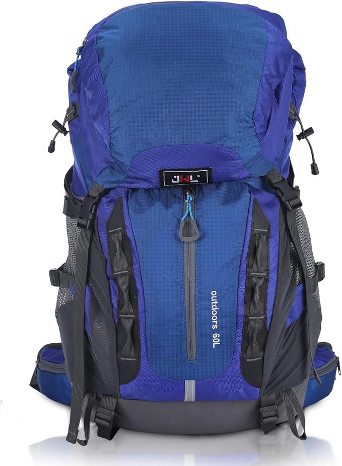 jwl 防水轻便徒步背包,带防雨罩,户外运动旅行背包,适合登山露营