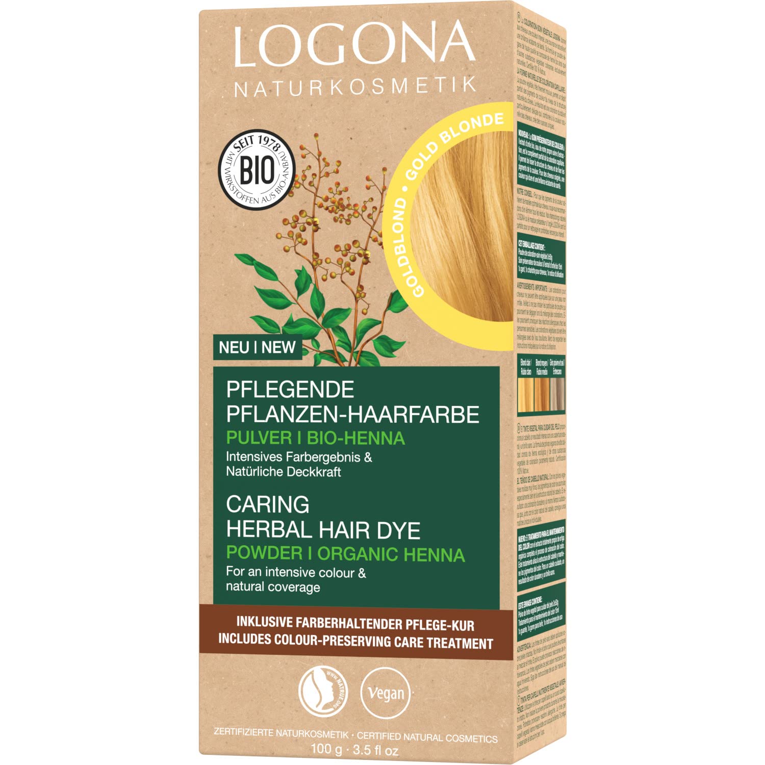 Logona Natural Cosmetic Nourish Plant * Gold
