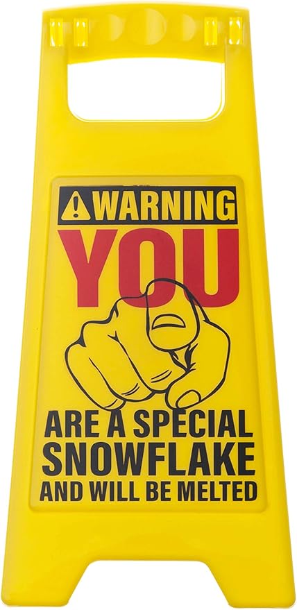 boxer gifts 办公桌警告标志 - mansplaining one 黄色