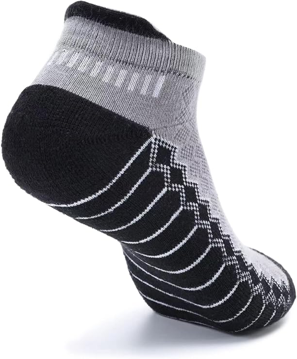 男士短袜运动缓震透气低帮标签带足弓支撑-3/6 双装