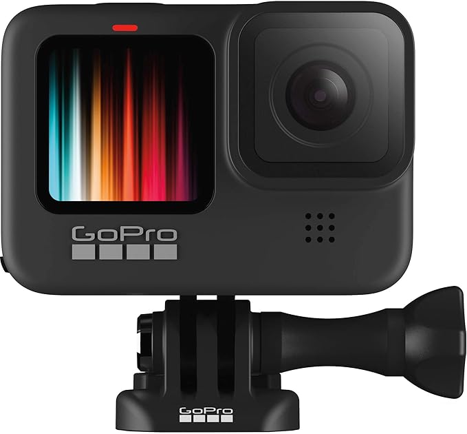 gopro hero9 黑色防水运动相机,带前液晶显示屏和触控后屏幕,网络摄像