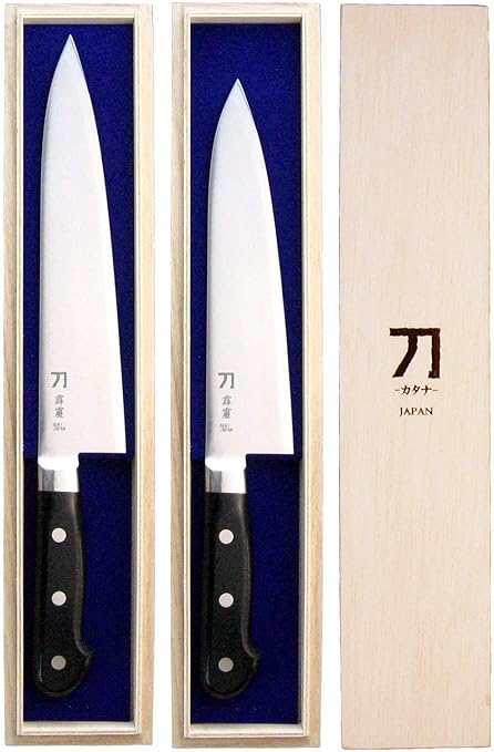 刀 卡娜 霹雳菜刀特别礼品套装日本制造岐阜关市青纸二号钢210毫米180毫米nagao 亚马逊中国 家居