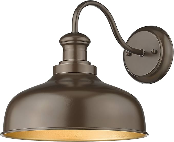 redeast farmhouse 鹅颈谷仓灯,工业户外壁灯,外壁安装灯,户外壁灯