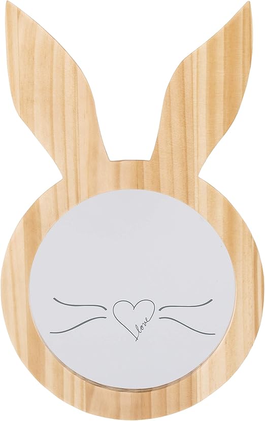 ed ellen degeneres starry night - 天然木材兔子耳朵形状装饰镜,带