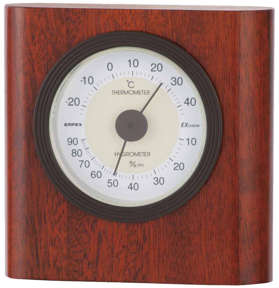 Empex Meteorometer Temperature hygrometer Eaton hygrometer is made in Japan brown TM-646