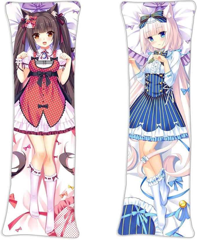luckyq chocola and vanilla nekopara 动漫枕套 150 厘米 x 50 厘米