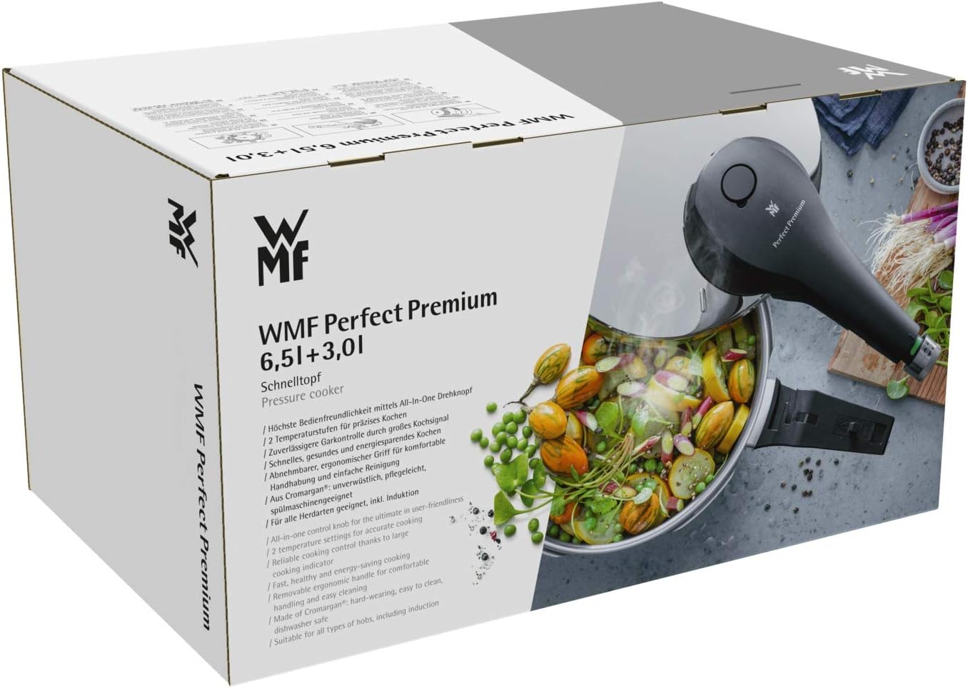 WMF 福腾宝 德国产 Perfect Premium 系列 6.5L+3L 高压锅蒸屉4件套 ￥1750.76