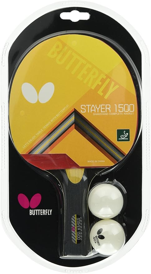 butterfly 蝴蝶 乒乓球拍 橡胶 stayer 1500 16710 : 亚马逊中国: 体