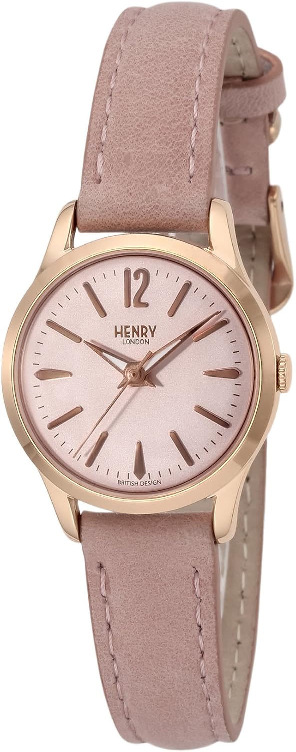亨利伦敦henrylondon手表shoreditch粉色表盘hl25s0170女士正规进口