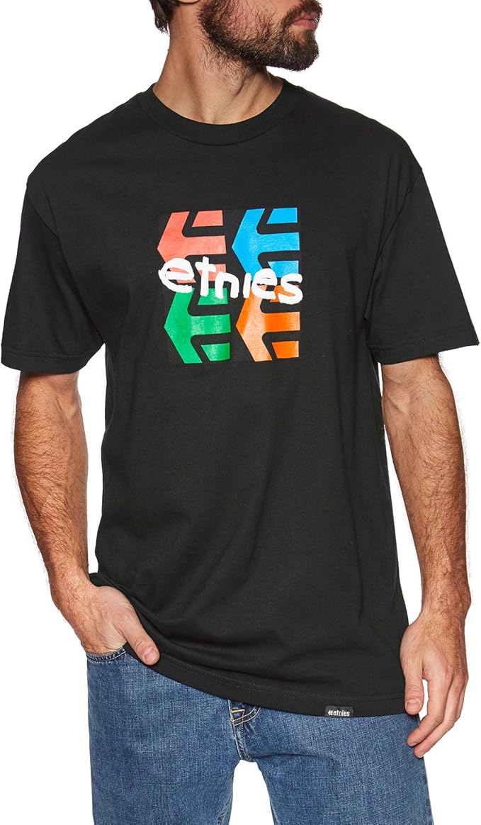 etnies 男式 four square 衬衫 黑色 x-large 【etnies】 服饰箱包 -