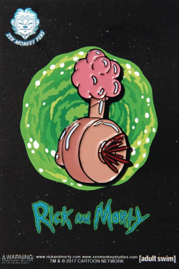 zen monkey studios rick and morty plumbus 翻领别