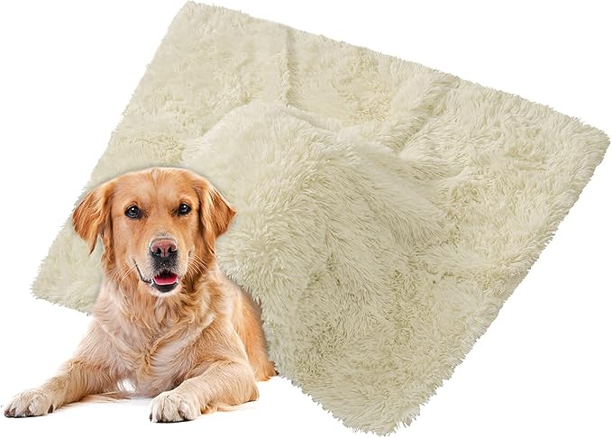 caromio 蓬松狗狗毯子羊毛猫抱毯狗毯床罩适用于大型犬防水温暖室内