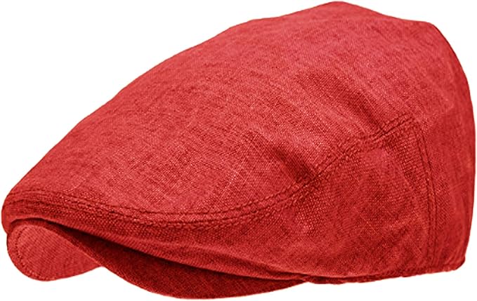 epoch 帽子男式亚麻平常春藤盖茨比夏季报童帽