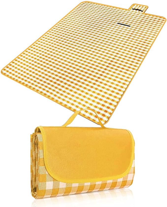 rantizon 野餐毯,220 x 200 厘米防水野餐地毯折叠大号野餐毯适用于