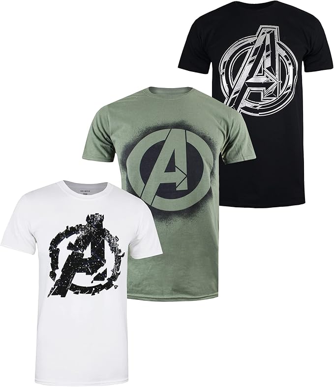 marvel 漫威男士复仇者联盟套装 t 恤(3 件装)