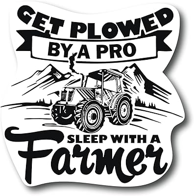 get plowed by a pro2 pack sleep with a farmer 拖拉机贴花乙烯基