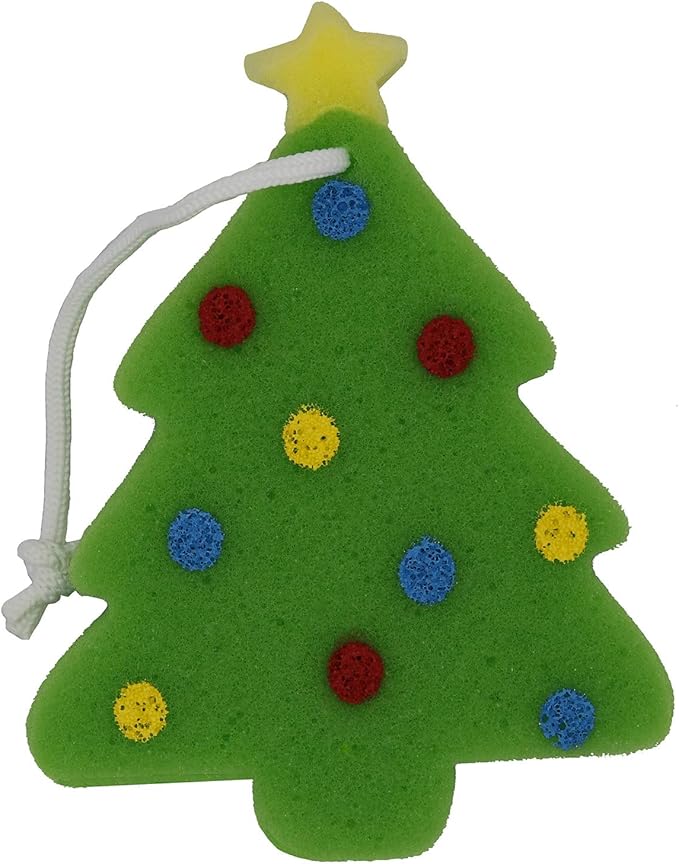 高级儿童&amp;婴儿动物沐浴海绵圣诞礼物 圣诞树 bsa80125