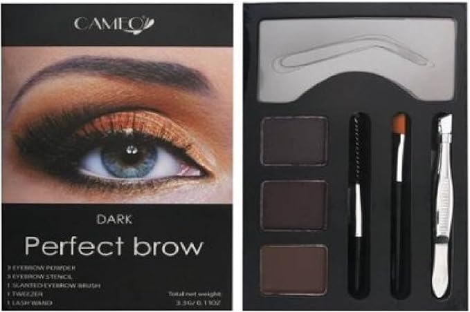 cameo perfect brow makeup, dark brown