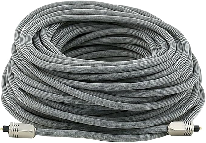 monoprice premium s/pdif (toslink) 数字光纤音频电缆 - 银色 - 100