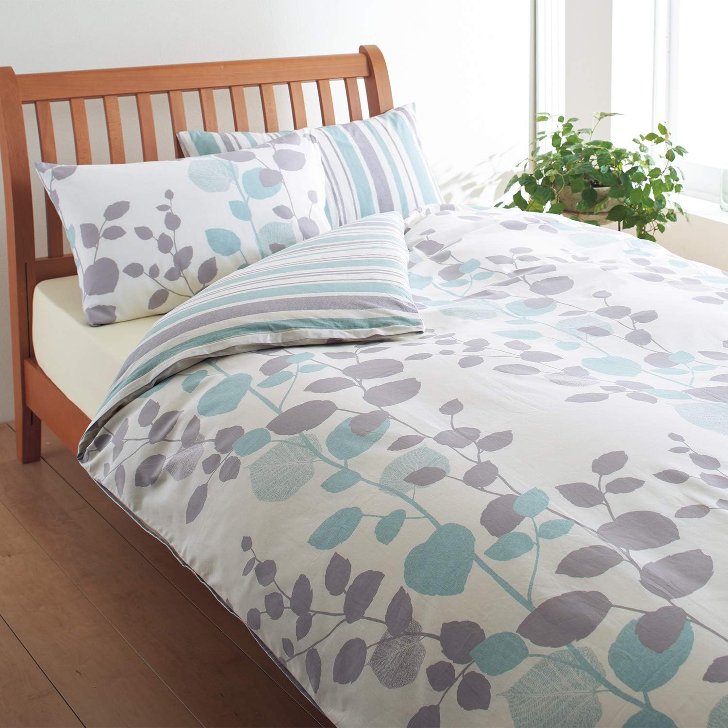 西川 客厅 被罩 双人 日本制造 可洗 * 棉* 穿脱简单 洗涤也不易缩水