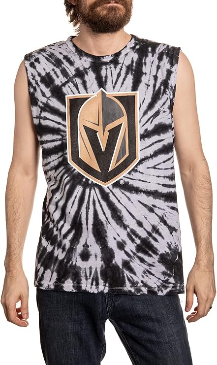 calhoun nhl 男式球队标志螺旋扎染棉质无袖 t 恤