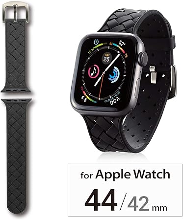 Apple Watch 40 38mm 硅胶带 编织表aw 44bdscibk 44mm 42mm 黑色 亚马逊中国 数码影音