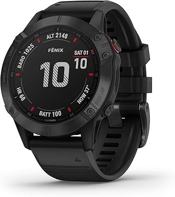 garmin 佳明 fenix 6 pro 高级多运动gps手表,具有制图,音乐,坡度调整