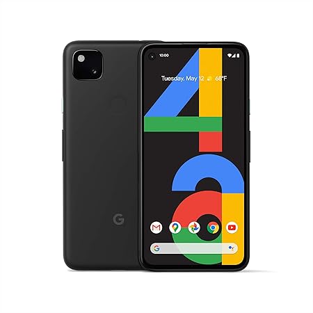 Google 谷歌pixel 4a 全新解锁android智能手机 128 Gb的存储空间 长达24小时的电池电量 黑色 亚马逊中国 个护健康
