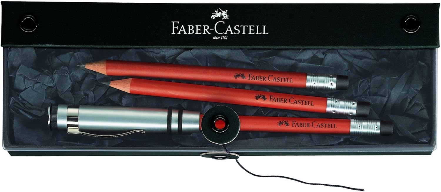 faber-castell 辉柏嘉 完美铅笔礼品套装,包括 2 支棕色铅笔