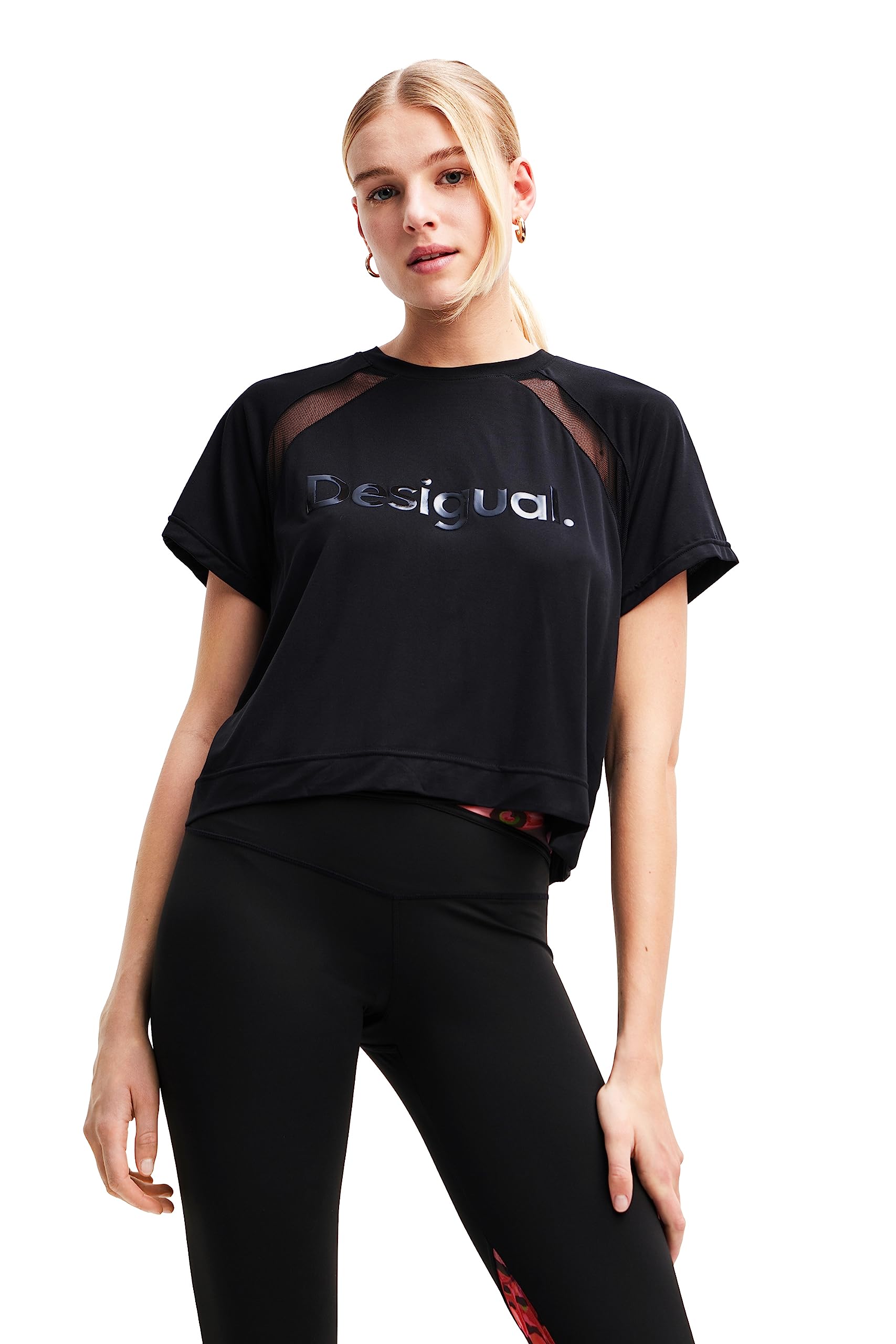 Desigual Women's Knitted T-shirt Short Sleeve