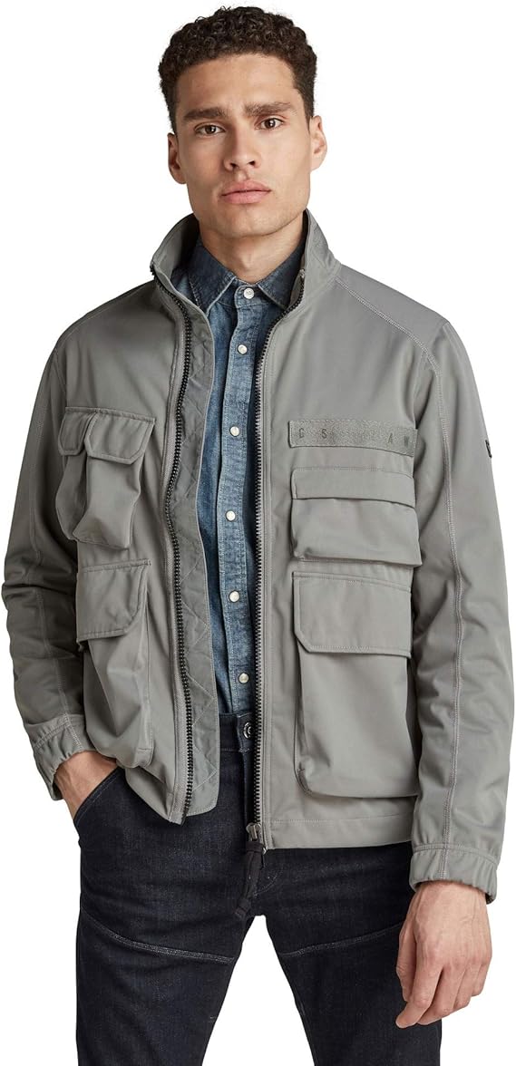 g-star raw 男士多口袋软壳夹克