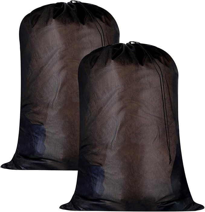 2 件装大号重型网眼洗衣袋 - 24 x 36 英寸(约 60.9 x 91.