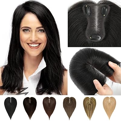 saro-up 女士真人发夹式发片无刘海 120% *发片适用于女性真人发假发